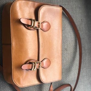 Ralph Lauren Genuine Leather Cross Body Bag